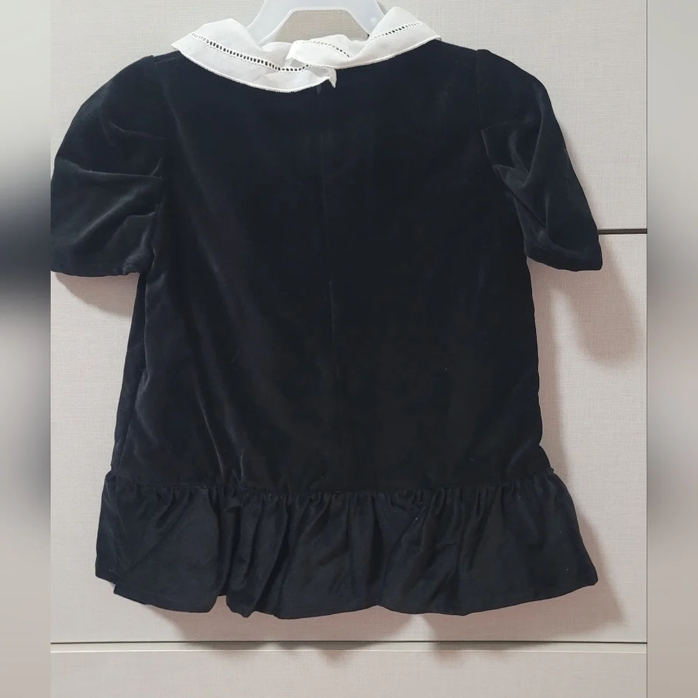 PHI CLOTHING "Lila" Black Velvet Dress 2T - Picture 7 of 8